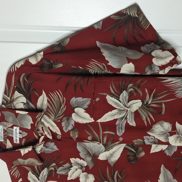 Pierre Cardin Vintage Floral Tropical Vibrant SS Button Down Shirt w Pocket M - Picture 3 of 11